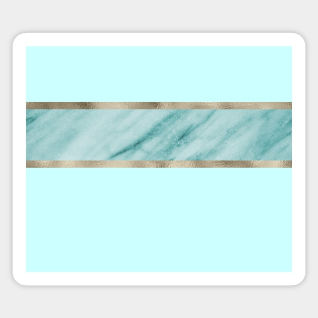 Aqua marble azure stripe Sticker by marbleco